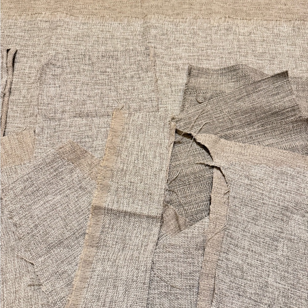 New Upholstery Neutral Heathered Fabric Cut Assortment - Light Grey - Picture 2 of 2